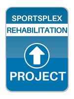 Sportsplex Rehabilitation Sign